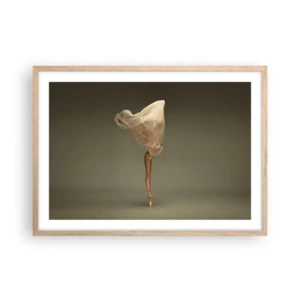 Póster en marco roble claro - A punto de volar - 70x50 cm