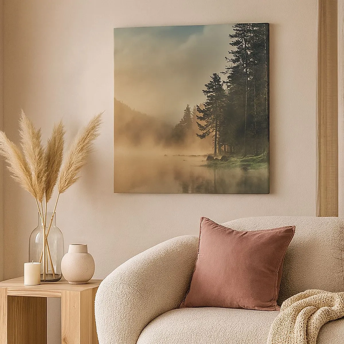 Cuadro sobre lienzo - Impresión de Imagen - El nacimiento de un día - 30x30 cm