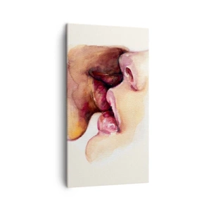 Cuadro sobre lienzo - Impresión de Imagen - Como la noche y el día, la tierra y el cielo - 45x80 cm