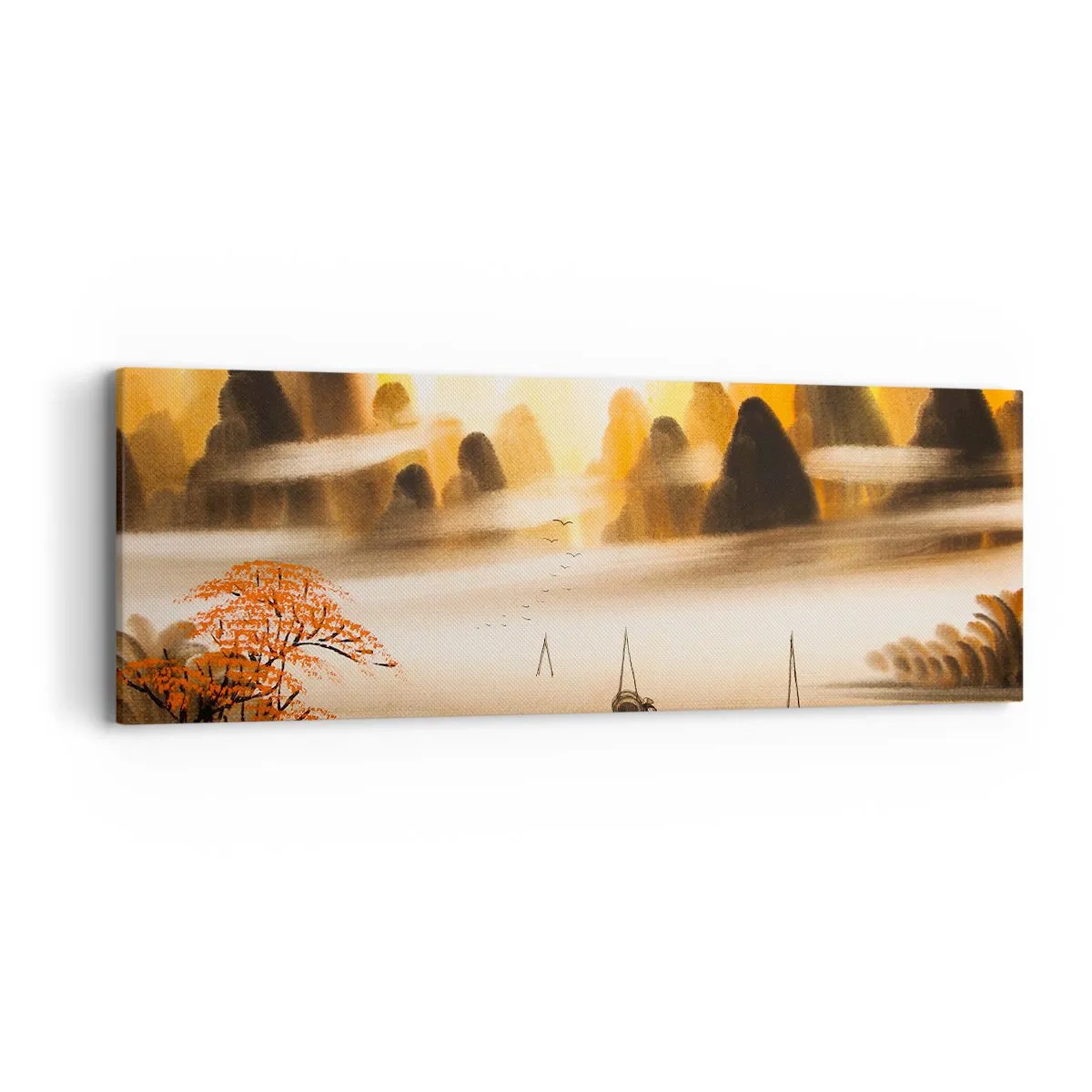 Cuadro sobre lienzo - Impresión de Imagen - Más allá del Lejano Oriente - 90x30 cm