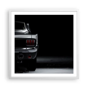 Póster en marco blanco - El encanto de los clásicos - 60x60 cm