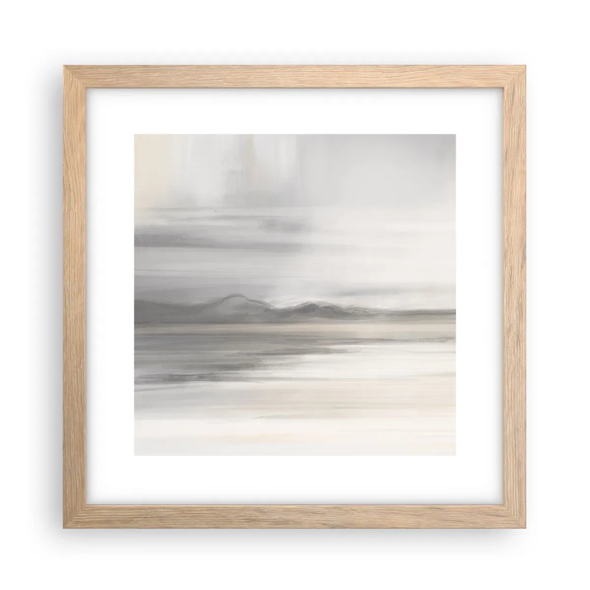 Póster en marco roble claro - Una distancia reflexiva - 30x30 cm
