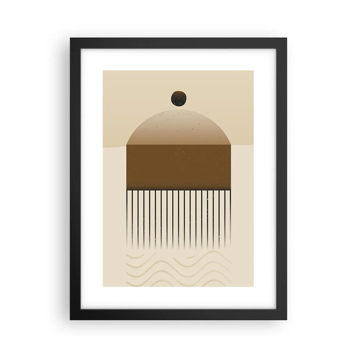 Póster en marco negro - Varios estados - 30x40 cm