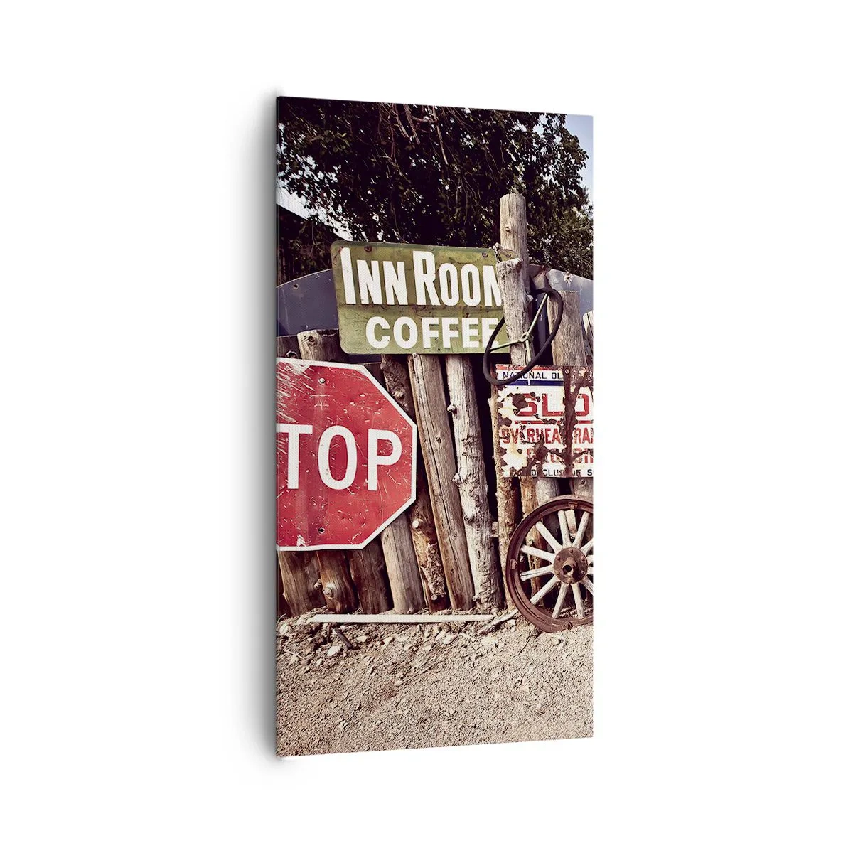 Cuadro sobre lienzo - Impresión de Imagen - Y el tiempo se detuvo - 65x120 cm