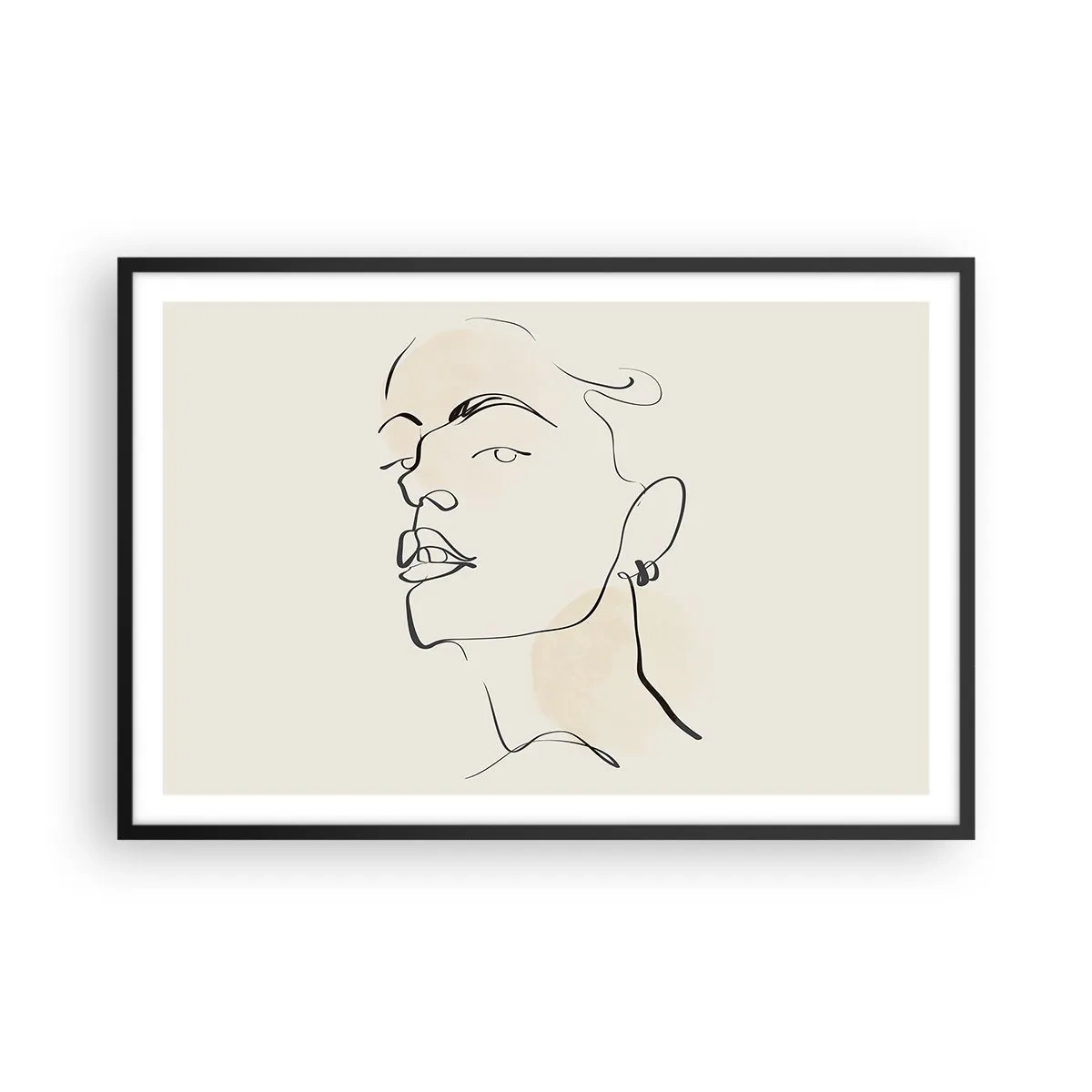 Póster en marco negro - Una mirada orgullosa - 91x61 cm