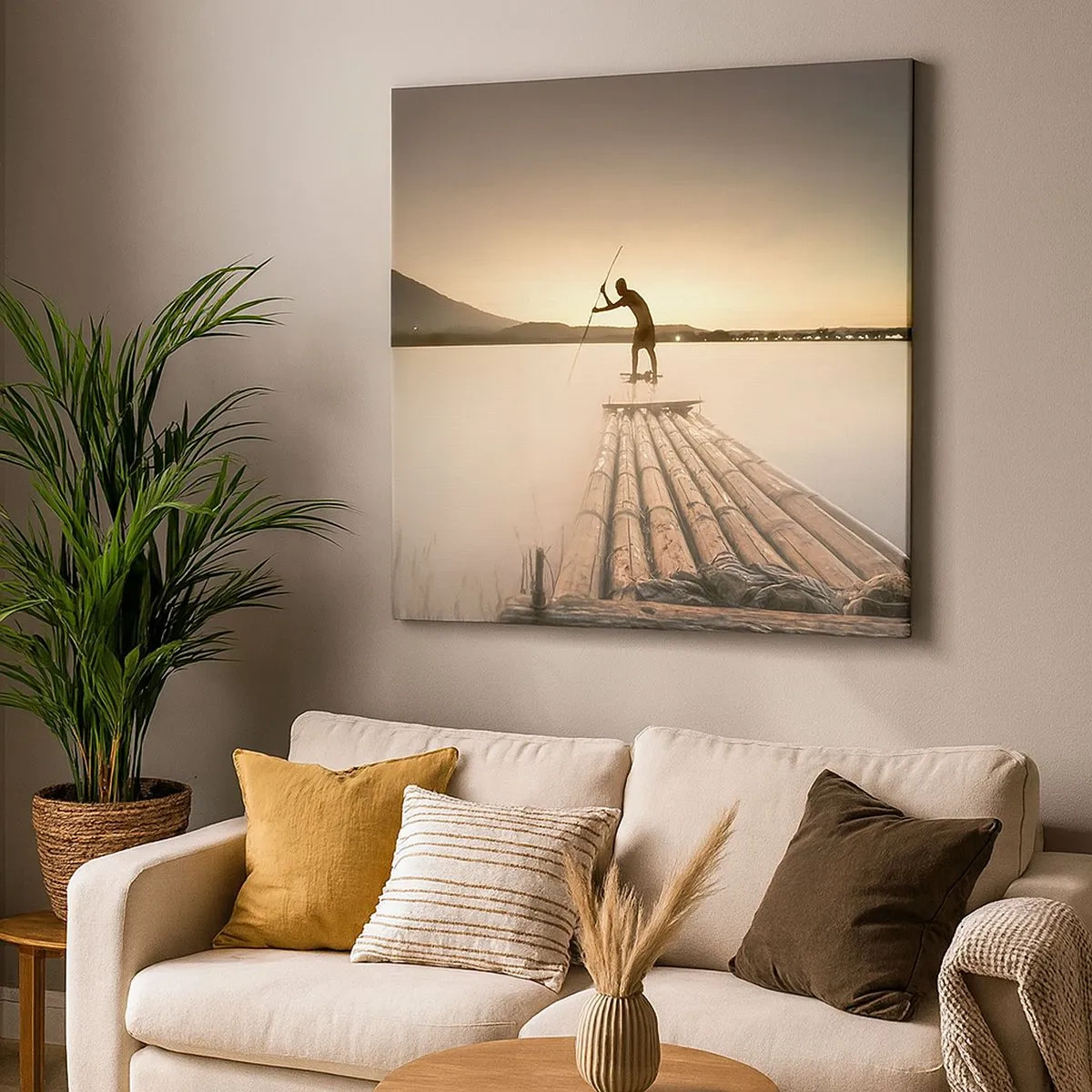 Cuadro sobre lienzo - Impresión de Imagen - Antes del descanso - 30x30 cm