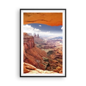 Póster en marco negro - Tallado por la propia naturaleza - 61x91 cm