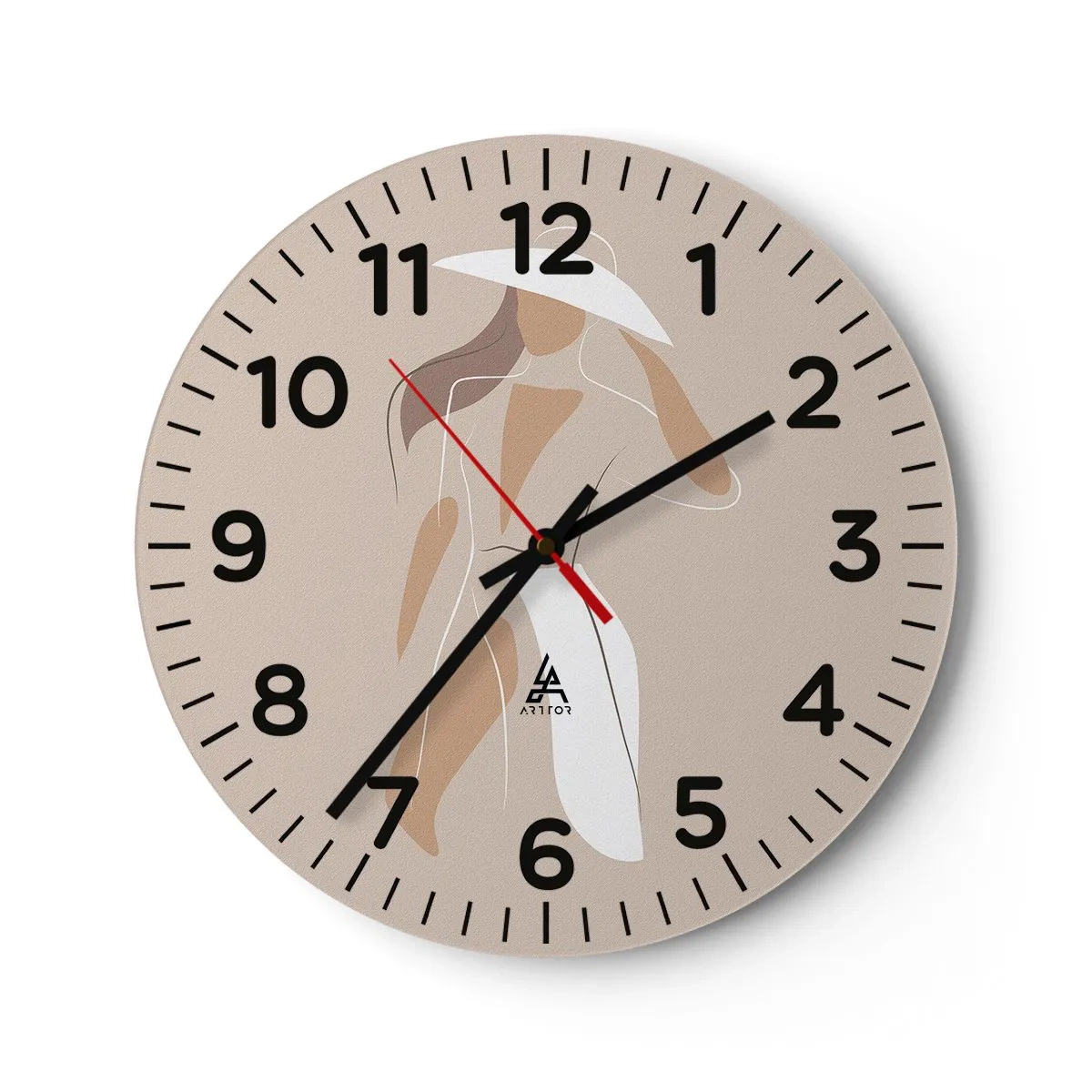 Reloj de pared - Reloj de vidrio - La moda es alegría - 30x30 cm