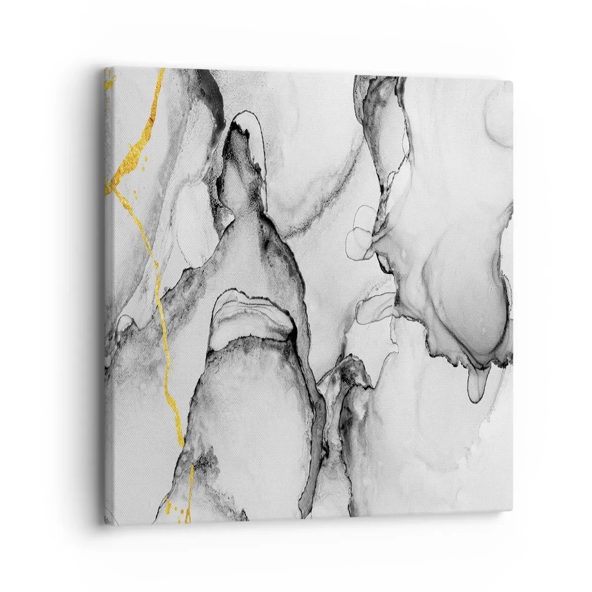 Cuadro sobre lienzo - Impresión de Imagen - Composición con motivo de oro - 30x30 cm