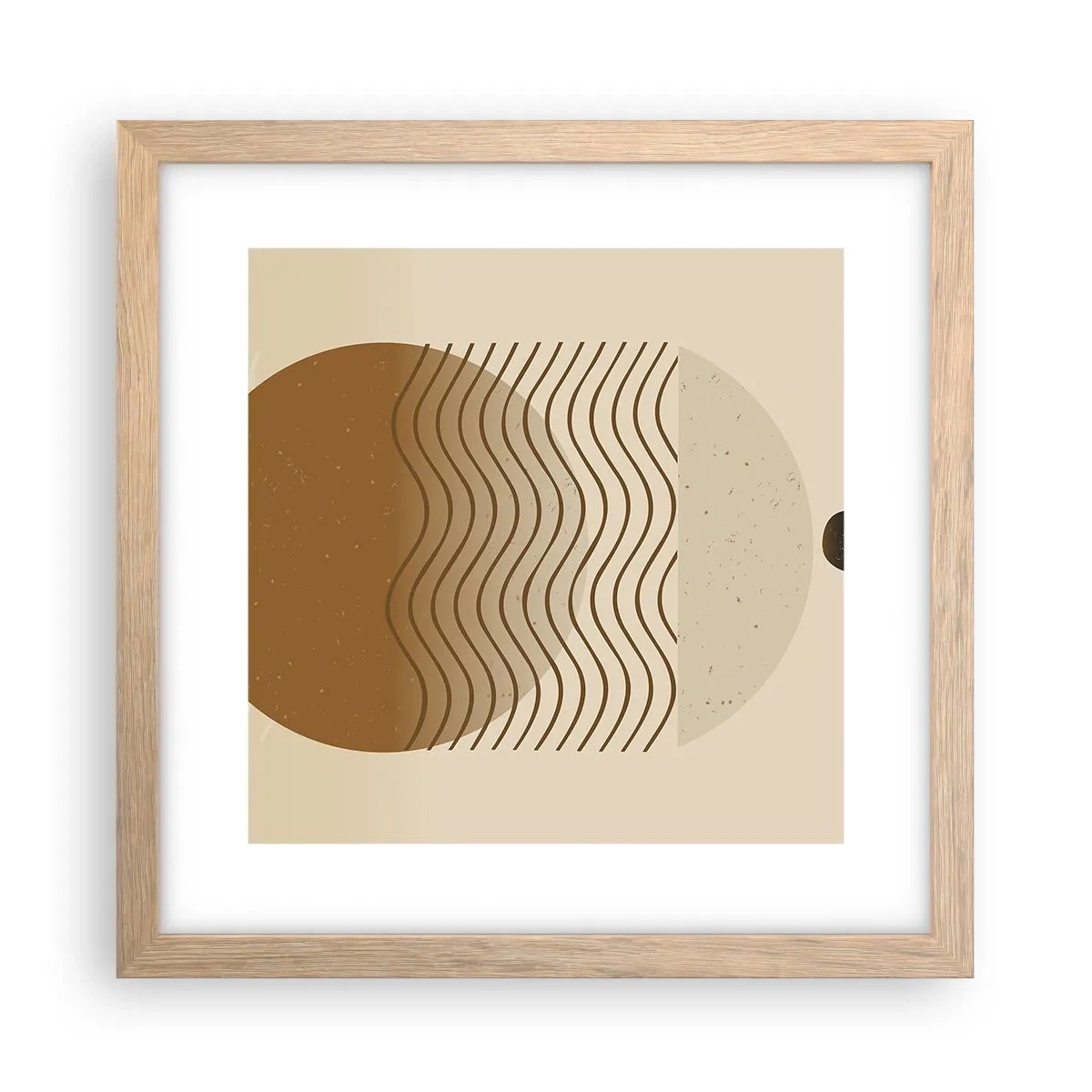 Póster en marco roble claro - Sobre el origen de las figuras geométricas - 30x30 cm