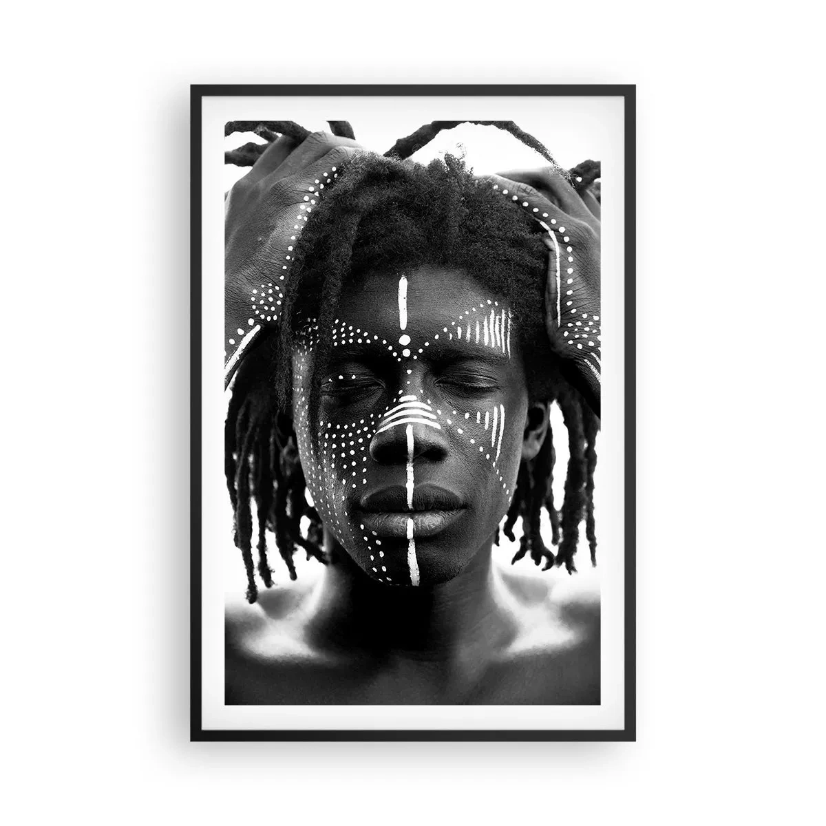 Póster en marco negro - ¿Dónde estás? - 61x91 cm