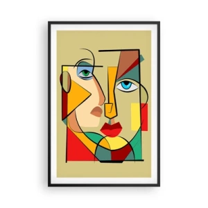 Póster en marco negro - Una pareja emparejada - 61x91 cm