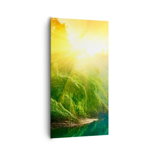 Cuadro sobre lienzo - Impresión de Imagen - Ahogarse en el sol y la sombra - 65x120 cm