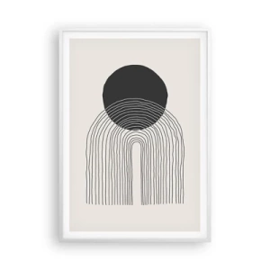 Póster en marco blanco - Temblor y certeza - 70x100 cm