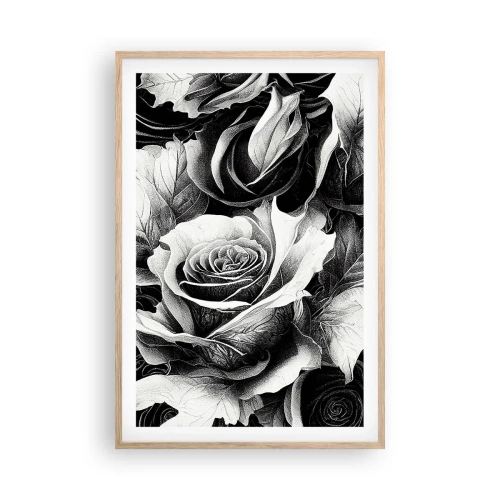 Póster en marco roble claro - Siempre como una reina - 61x91 cm