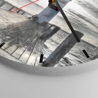 Esfera sin numeración, con rayas