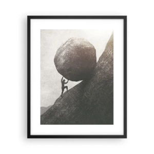 Póster en marco negro - Creo, contra toda esperanza - 40x50 cm