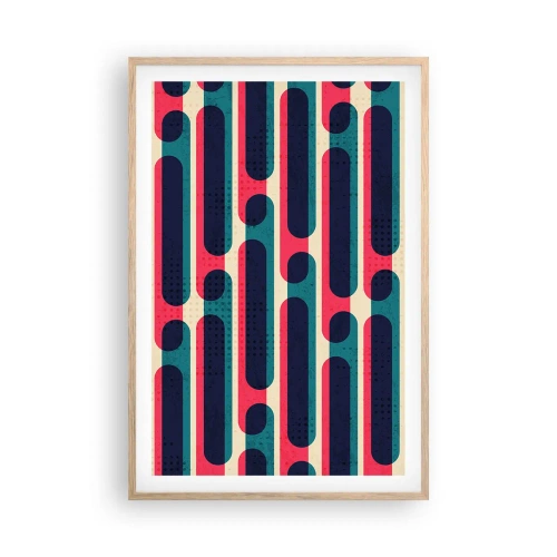 Póster en marco roble claro - Profundidad y relieve - 61x91 cm