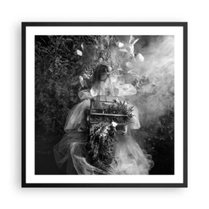 Póster en marco negro - La madre misma - La naturaleza - 60x60 cm
