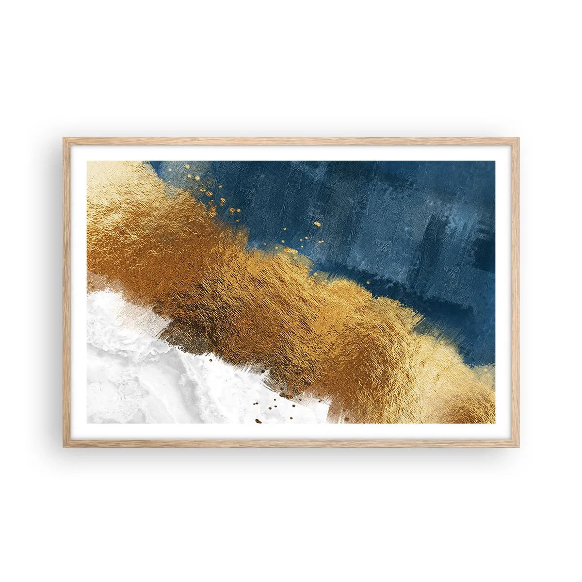 Póster en marco roble claro - Los colores del verano - 91x61 cm