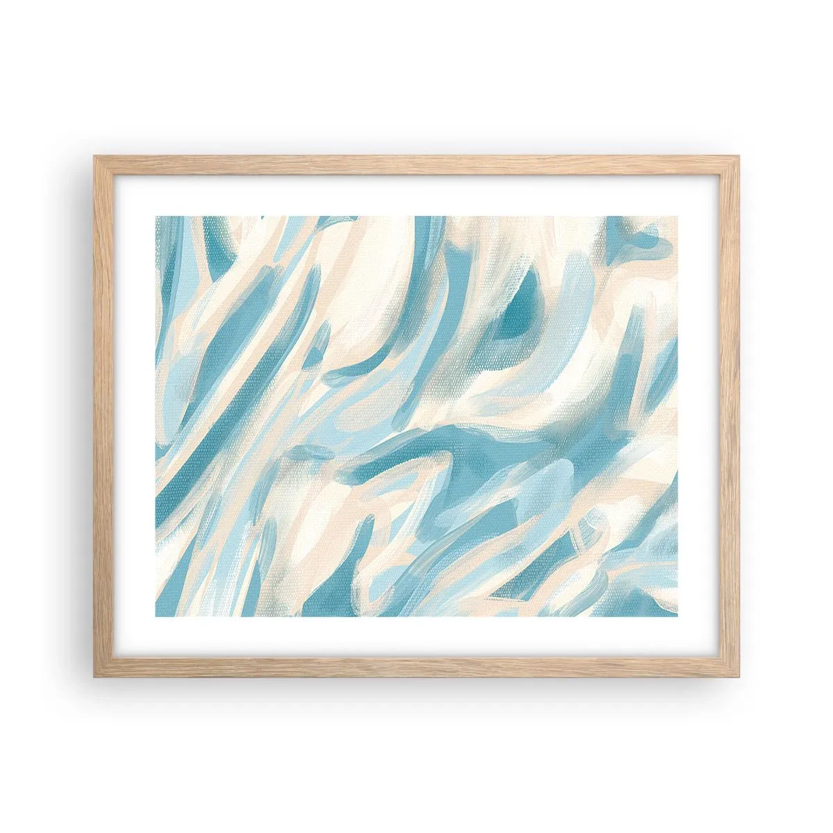 Póster en marco roble claro - Brisas primaverales - 50x40 cm