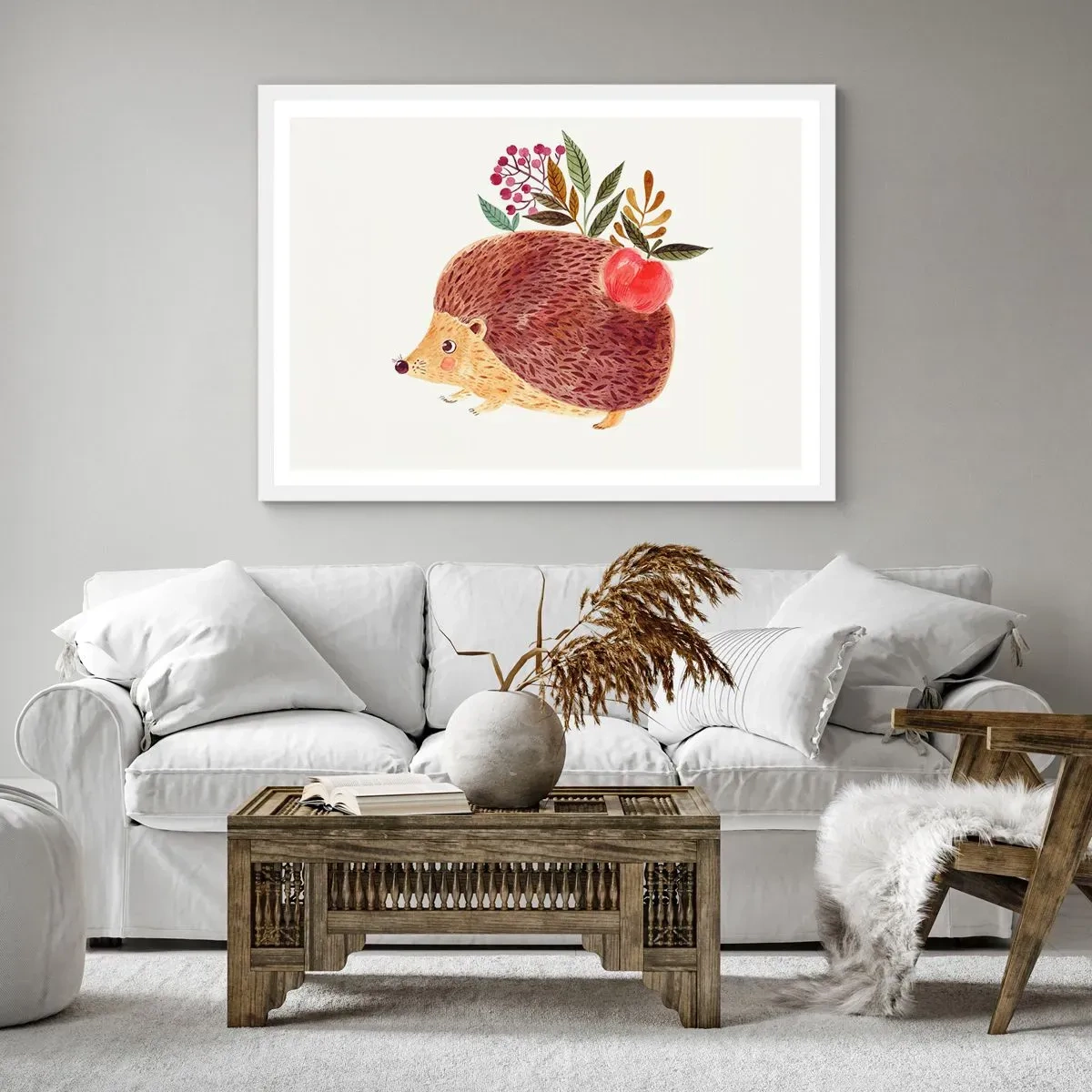 Póster en marco blanco - Y ya te gusto - 91x61 cm