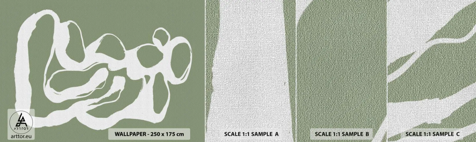 Muestra de fotomural Premium Canvas - La llamada del espacio - Minimalismo, bohemia, Pedazo - 100x30 cm