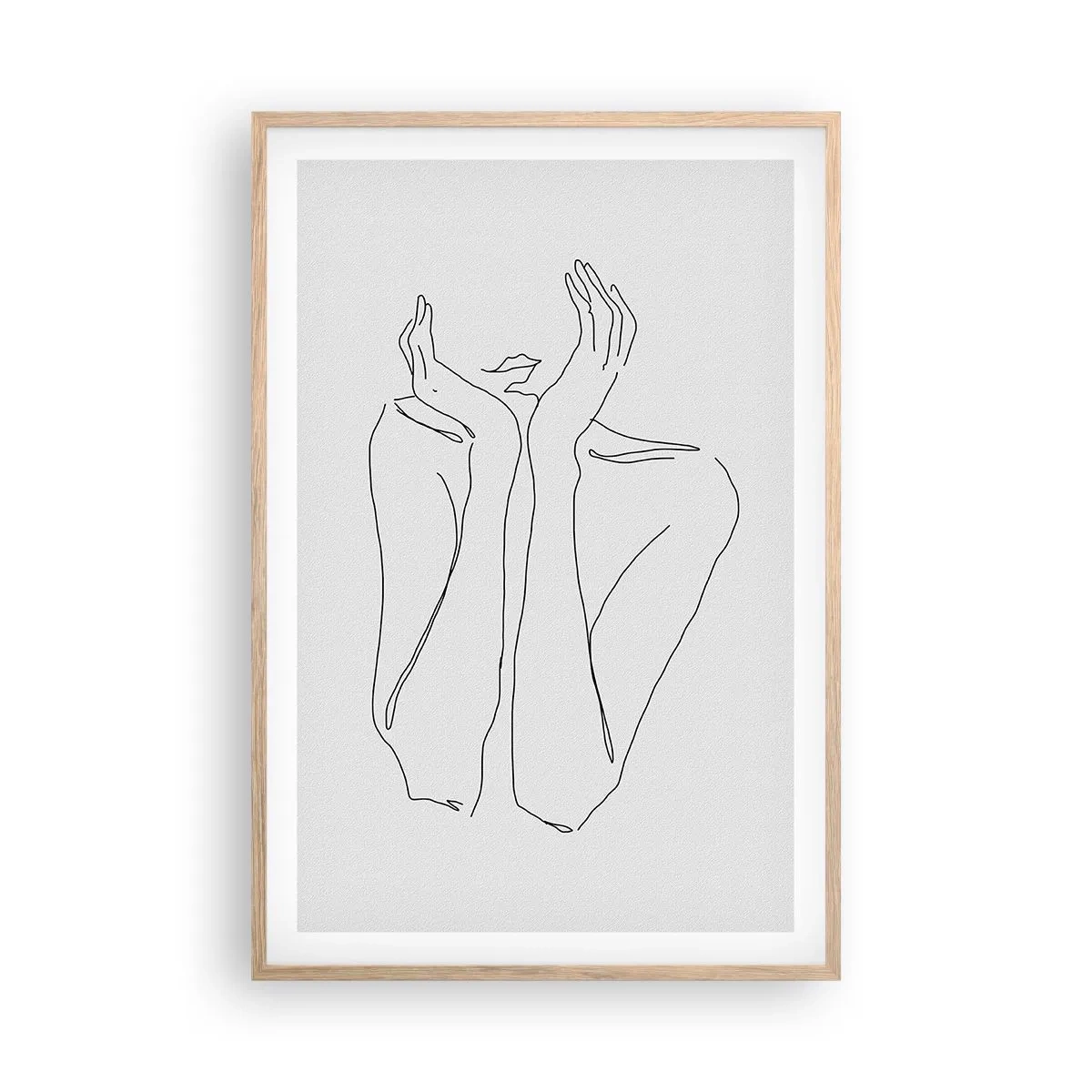 Póster en marco roble claro - Con qué sueñan las mujeres - 61x91 cm