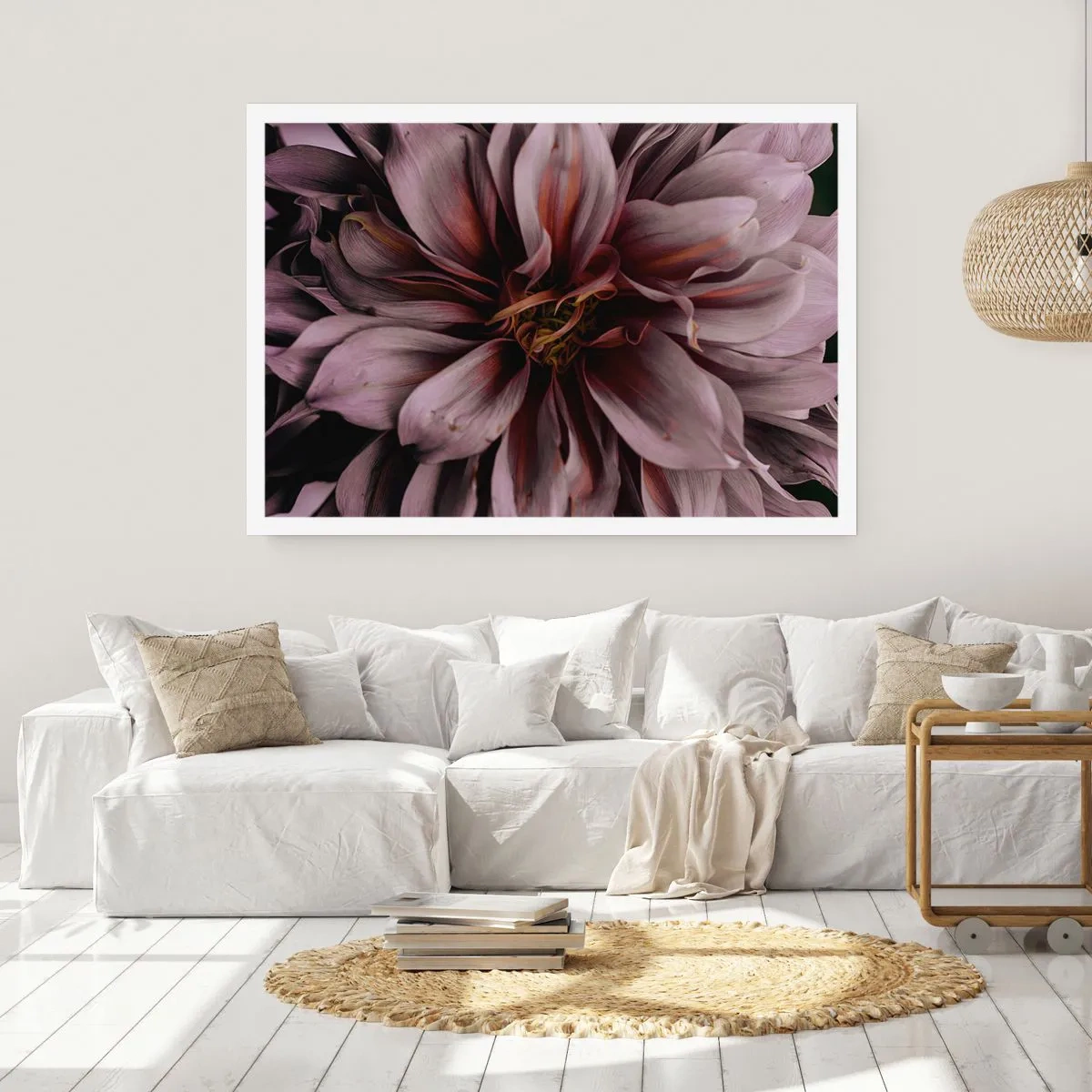 Póster - Corazón floral - 40x30 cm