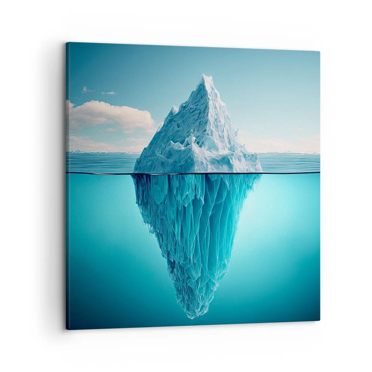 Cuadro sobre lienzo - Impresión de Imagen - El trono de hielo - 50x50 cm