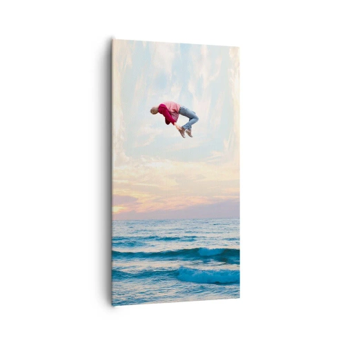 Cuadro sobre lienzo - Impresión de Imagen - A otra dimensión - 65x120 cm