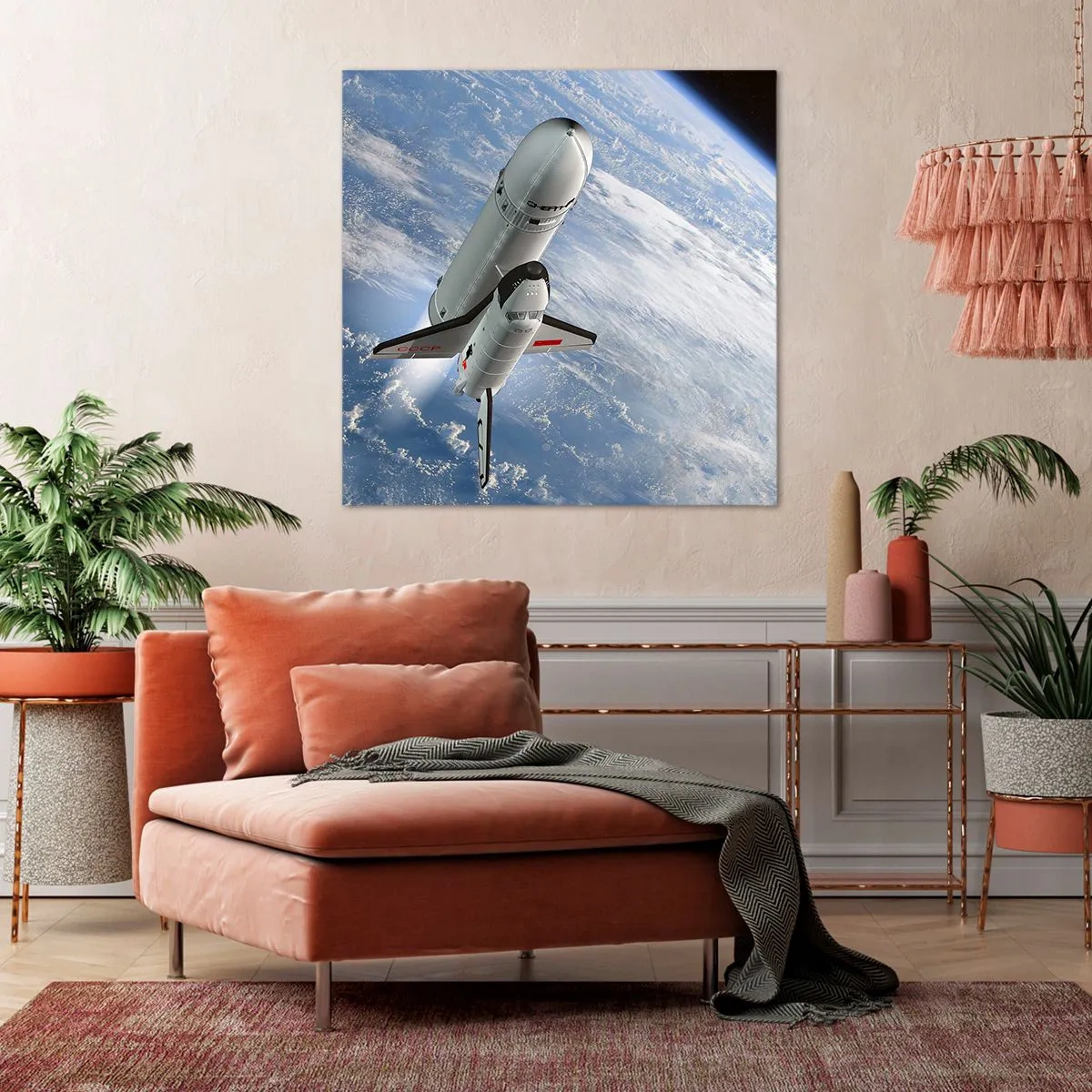 Cuadro sobre lienzo - Impresión de Imagen - Ascensión cósmica - 40x40 cm