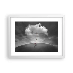 Póster en marco blanco - Todo es posible - 40x30 cm