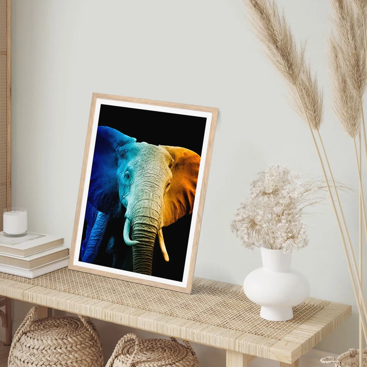 Póster en marco roble claro - Excéntrico, no un bicho raro - 70x100 cm