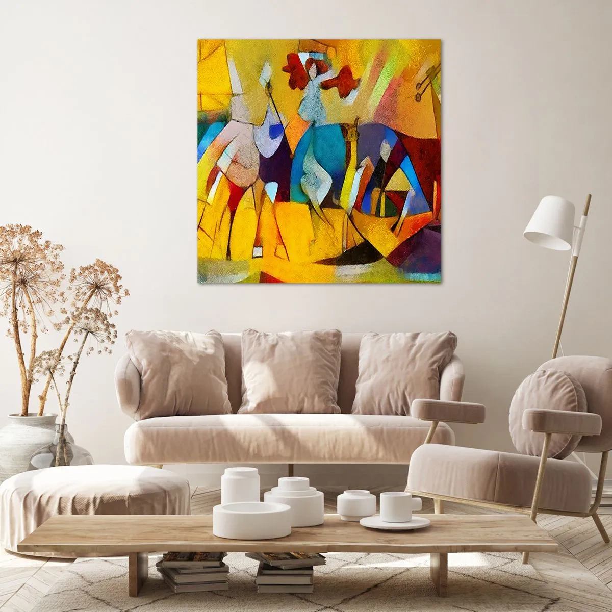 Cuadro sobre lienzo - Impresión de Imagen - Sol - vida - alegría - 60x60 cm