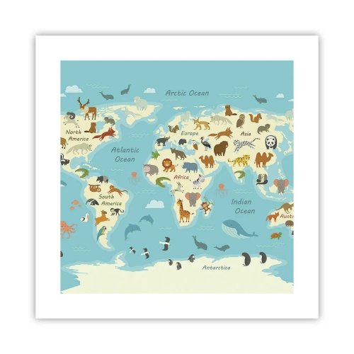 Póster - Buenos vecinos - 40x40 cm