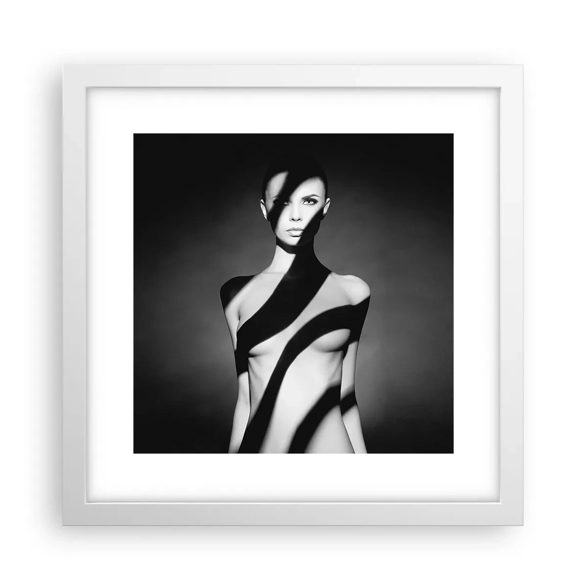 Póster en marco blanco - En la luz y en la sombra - 30x30 cm