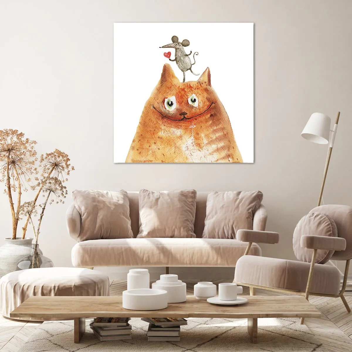 Cuadro sobre lienzo - Impresión de Imagen - Paradojas del amor - 60x60 cm