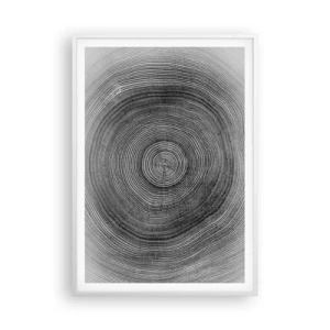 Póster en marco blanco - El paso del tiempo - 70x100 cm