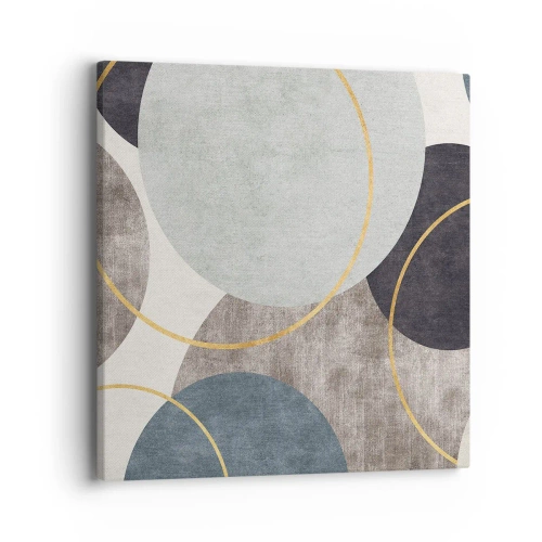 Cuadro sobre lienzo - Impresión de Imagen - Círculo tras círculo - 40x40 cm