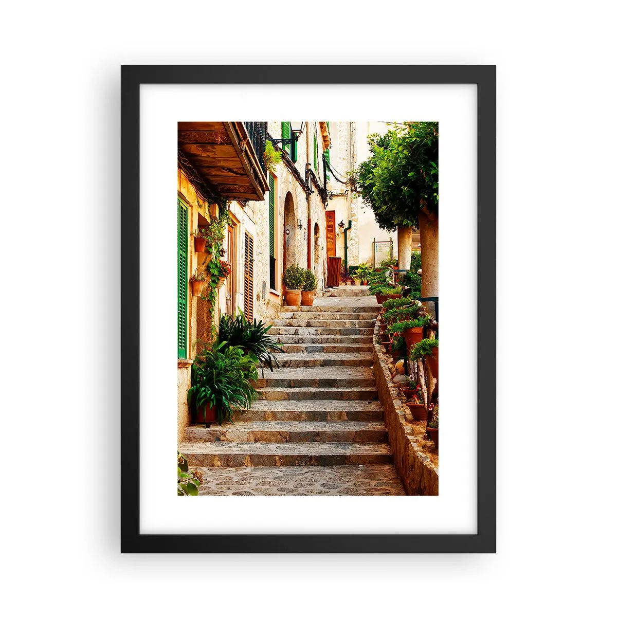 Póster en marco negro - La magia de unas vacaciones en España - 30x40 cm