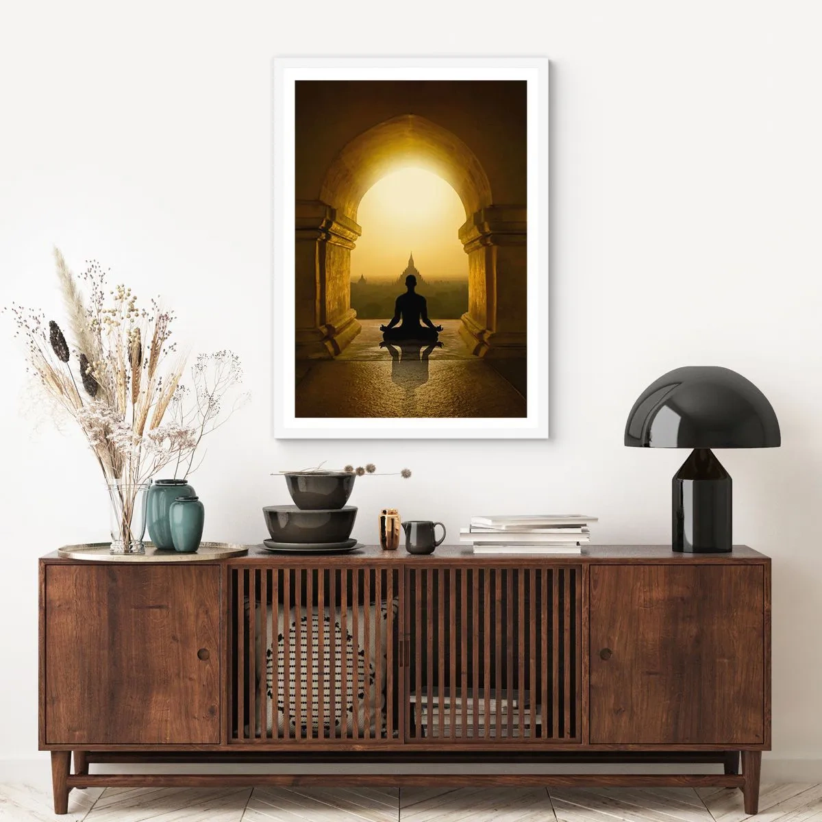 Póster en marco blanco - Armonía total - 61x91 cm