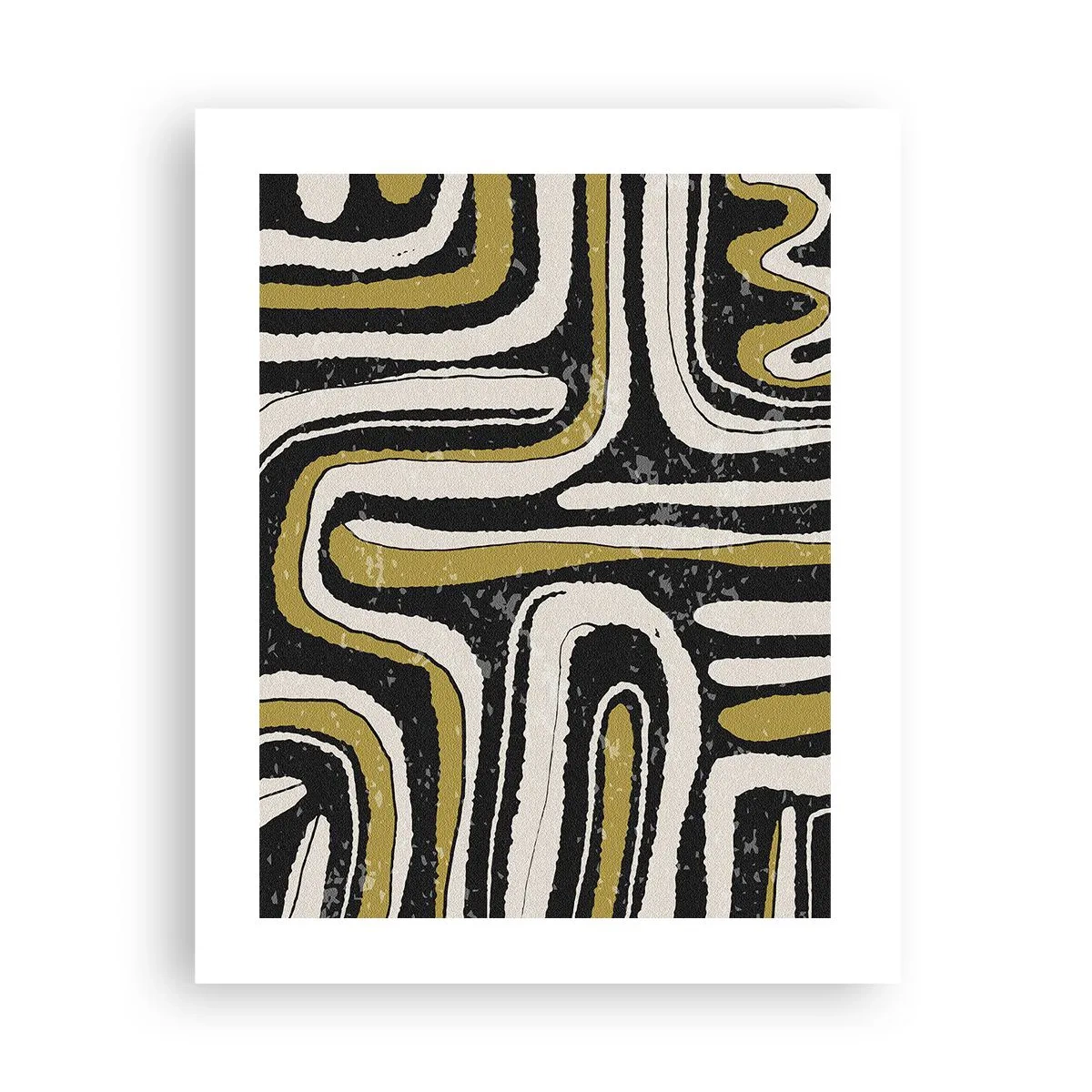 Póster - Composición: tramos y callejones - 40x50 cm