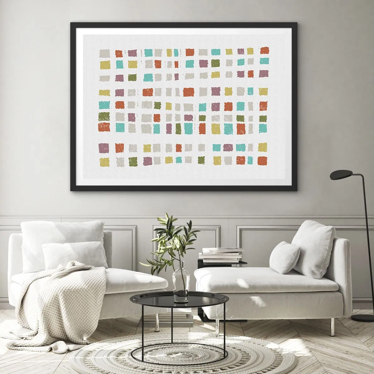 Póster en marco negro - Juego desconocido - 50x40 cm