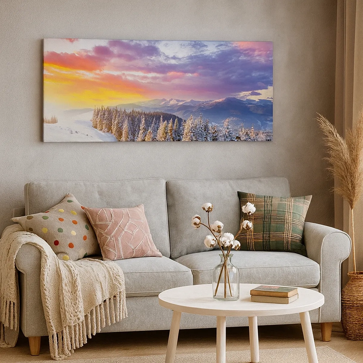 Cuadro sobre lienzo - Impresión de Imagen - Día blanco - 30x30 cm