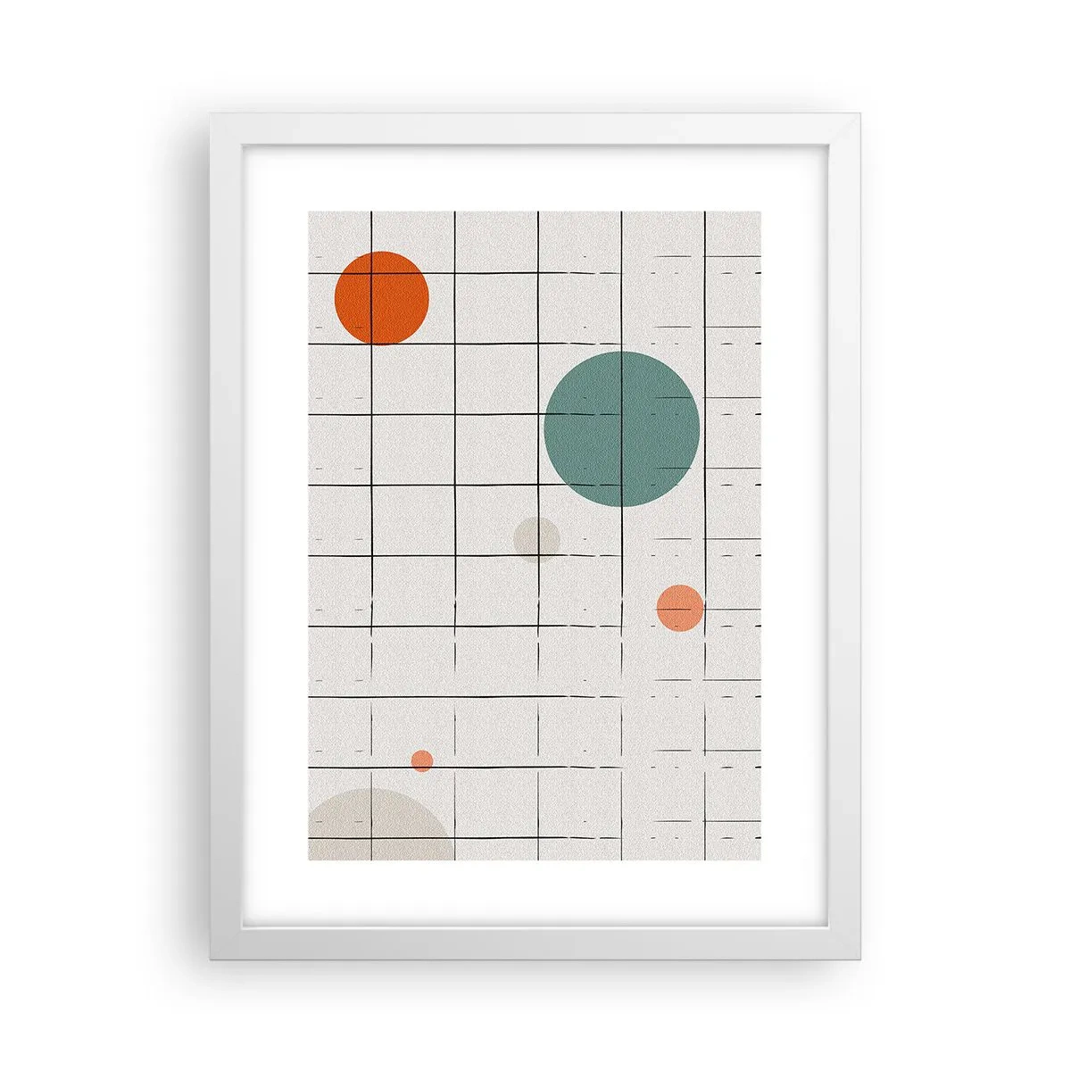 Póster en marco blanco - Atrapados. ¿Nosotros o ellos? - 30x40 cm