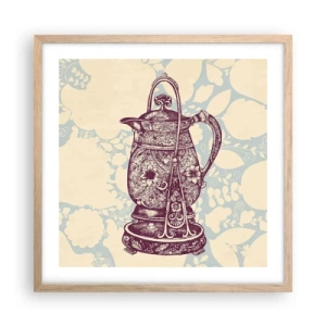 Póster en marco roble claro - La belleza de lo cotidiano - 50x50 cm