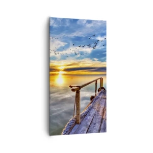 Cuadro sobre lienzo - Impresión de Imagen - El viento se va a descansar - 65x120 cm