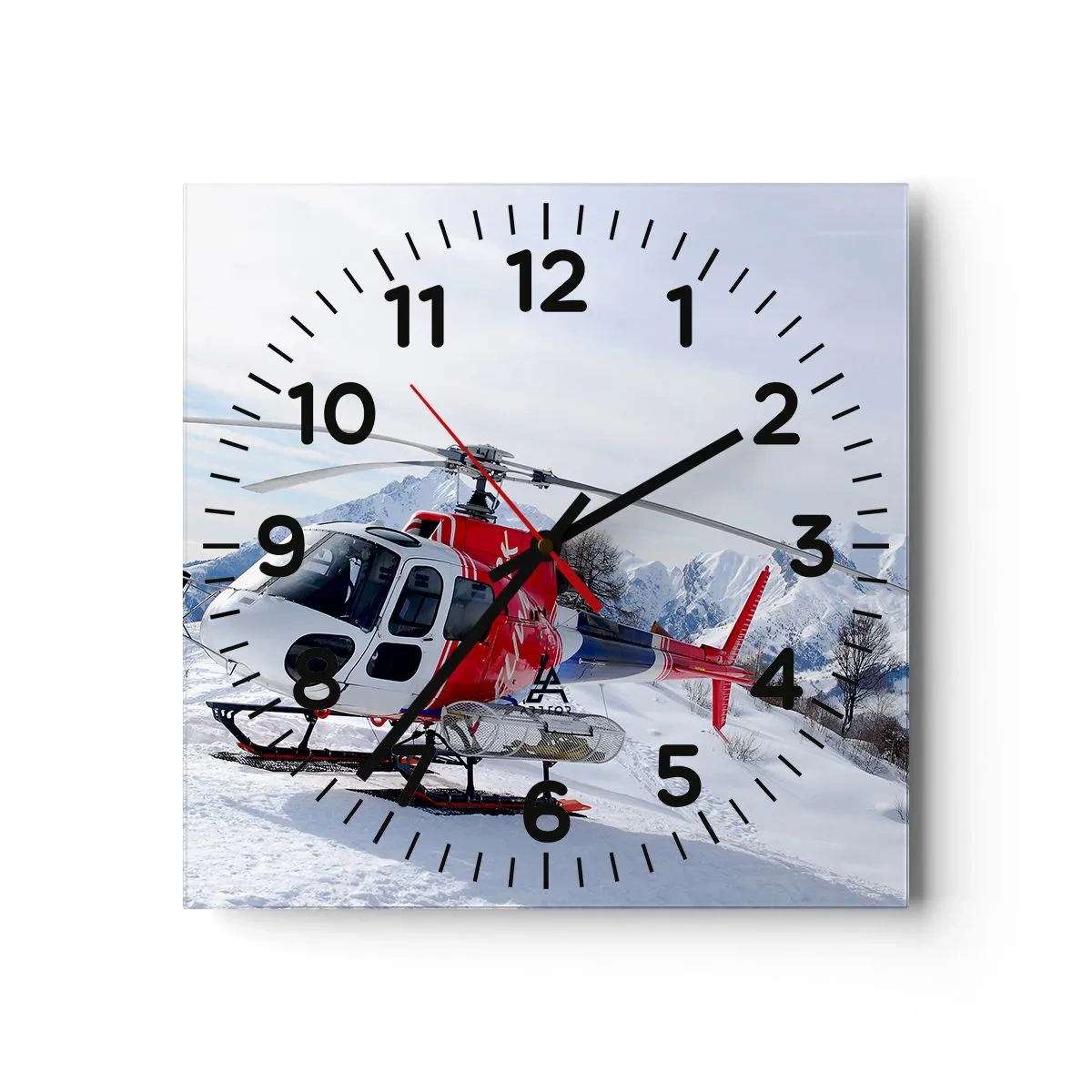 Reloj de pared - Reloj de vidrio - Siempre listo - 40x40 cm