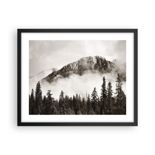 Póster en marco negro - Gobernante de granito - 50x40 cm